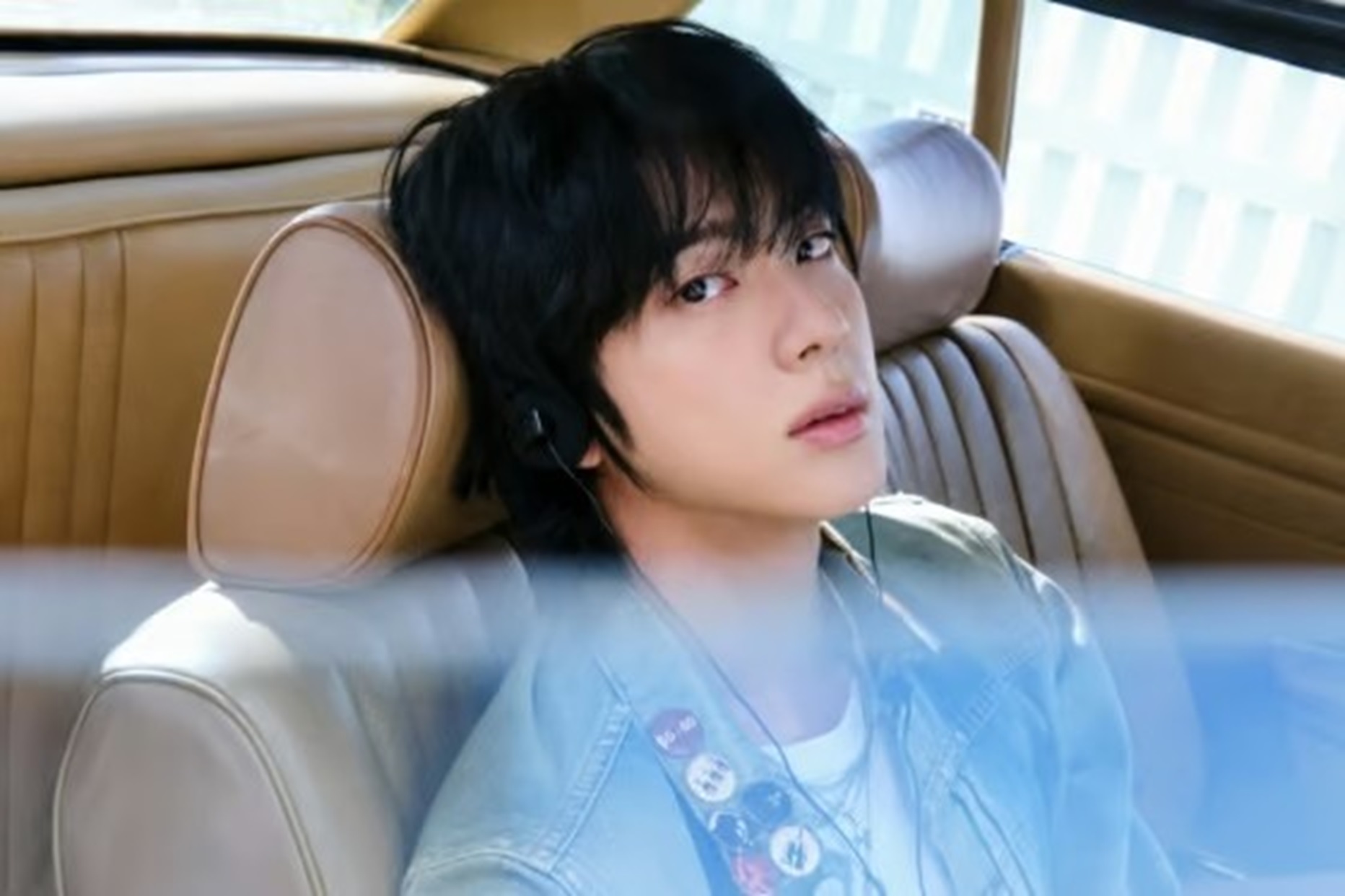 ジンLoveジン：BTS ジン フォトハンドミラー BTS JIN ジン ミラー 鏡 マスター ランダムトレカ 靴下 クリア
